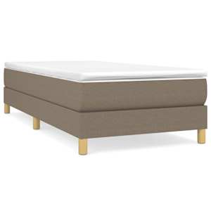Rám postele s boxspringem taupe 90x190 cm textil - obrázek 2