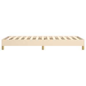 Rám postele s boxspringem krémová 100 x 200 cm textil - obrázek 6