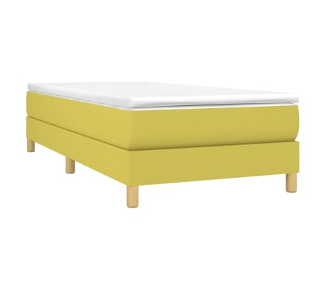 vidaXL Πλαίσιο Κρεβατιού Boxspring Πράσινο 100x200 εκ. Υφασμάτινο