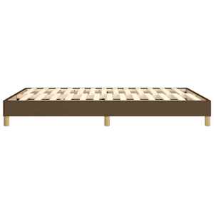 Rám postele s boxspringem tmavě hnědý 140 x 190 cm textil - obrázek 6