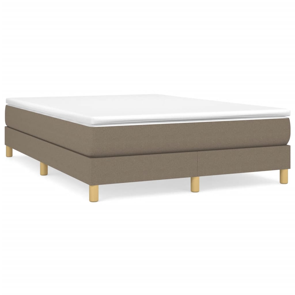 Thumbnail - vidaXL Boxspringbettgestell Taupe 140x190 cm Stoff