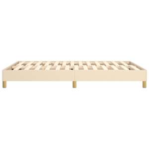 Rám postele s boxspringem krémový 140 x 190 cm textil - obrázek 6