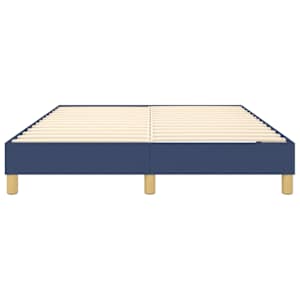 Rám postele s boxspringem modrý 140 x 190 cm textil - obrázek 5