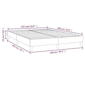 Rám postele s boxspringem modrý 140 x 190 cm textil - obrázek 9