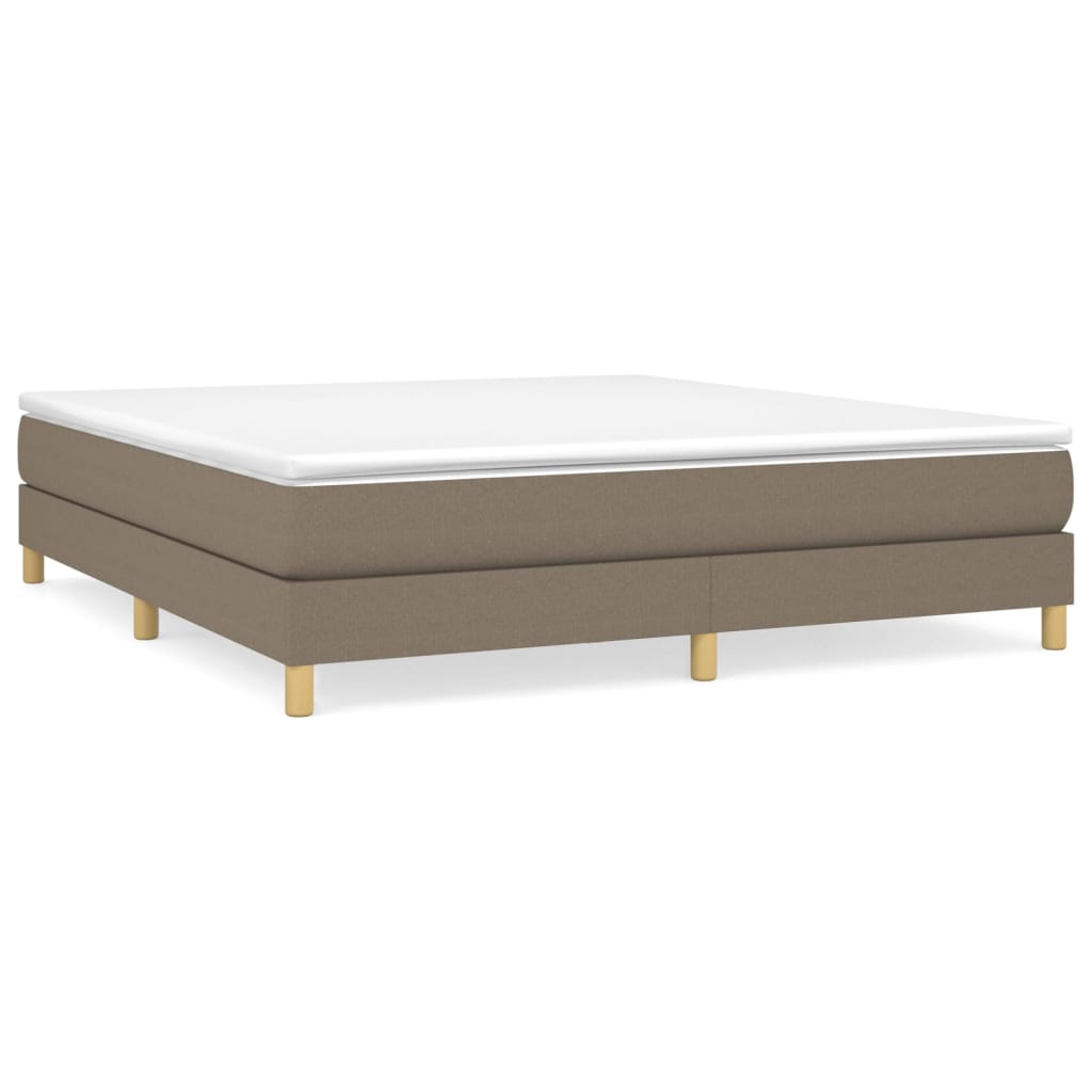 Thumbnail - vidaXL Bettgestell ohne Matratze Taupe 160x200 cm Stoff