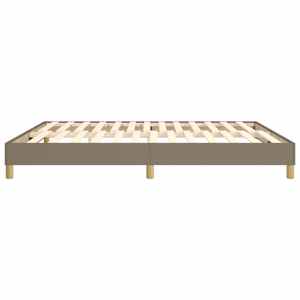 Rám postele s boxspringem taupe 160 x 200 cm textil - obrázek 6
