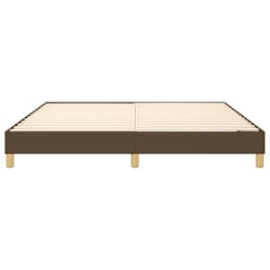 Rám postele s boxspringem tmavě hnědý 180 x 200 cm textil - obrázek 5