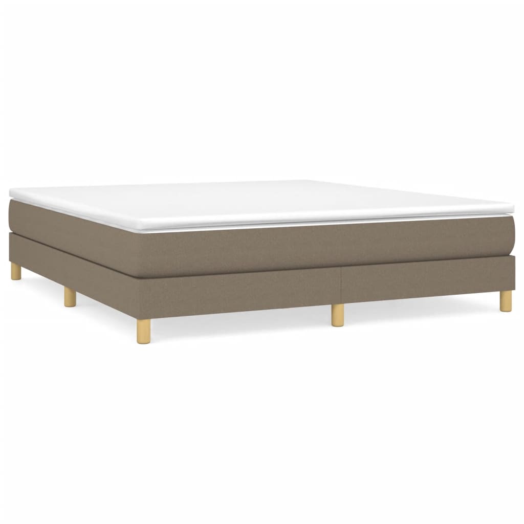 VidaXL Boxspring Bed Stof Taupe 180x200 Cm