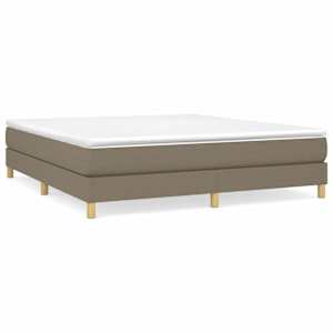 Rám postele s boxspringem taupe 180 x 200 cm textil - obrázek 2