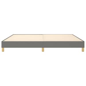 Rám postele s boxspringem tmavě šedý 200 x 200 cm textil - obrázek 5