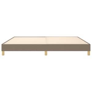 Rám postele s boxspringem taupe 200 x 200 cm textil - obrázek 5