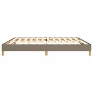 Rám postele s boxspringem taupe 200 x 200 cm textil - obrázek 6