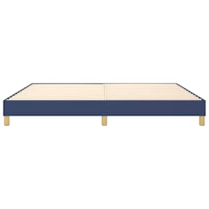Rám postele s boxspringem modrý 200 x 200 cm textil - obrázek 5