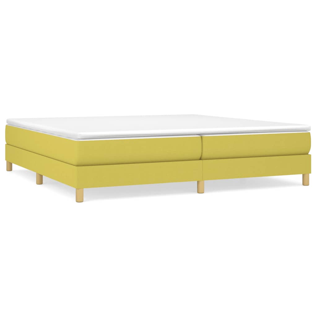 vidaXL Boxspringframe stof groen 200x200 cm
