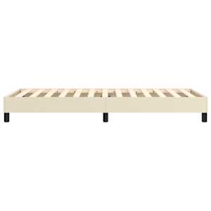 Rám postele s boxspringem krémový 80 x 200 cm umělá kůže - obrázek 6