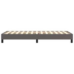 Rám postele s boxspringem šedý 80 x 200 cm umělá kůže - obrázek 6