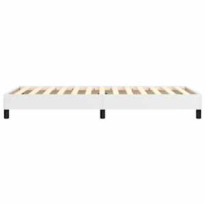 Rám postele s boxspringem bílý 90 x 190 cm umělá kůže - obrázek 6