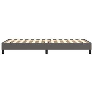Rám postele s boxspringem šedý 90 x 190 cm umělá kůže - obrázek 6