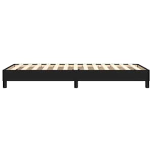 Rám postele s boxspringem černá 100 x 200 cm umělá kůže - obrázek 6