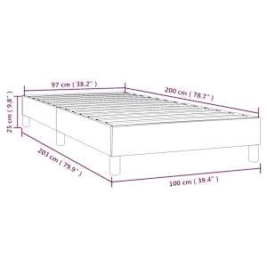 Rám postele s boxspringem černá 100 x 200 cm umělá kůže - obrázek 9