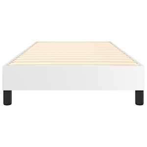 Rám postele s boxspringem bílá 100 x 200 cm umělá kůže - obrázek 5