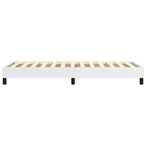 Rám postele s boxspringem bílá 100 x 200 cm umělá kůže - obrázek 6