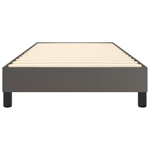 Rám postele s boxspringem šedá 100 x 200 cm umělá kůže - obrázek 5