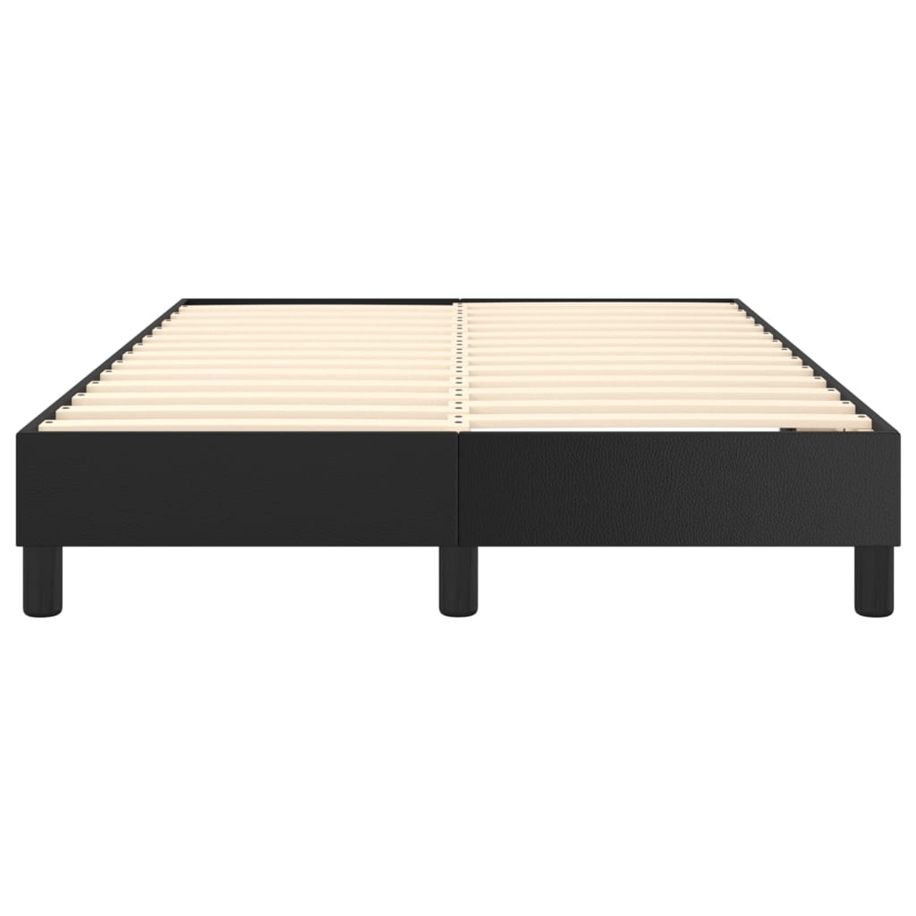 Box spring postel černá 120 x 200 cm umělá kůže