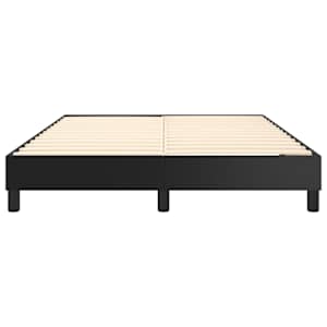 Rám postele s boxspringem černá 140 x 190 cm umělá kůže - obrázek 5