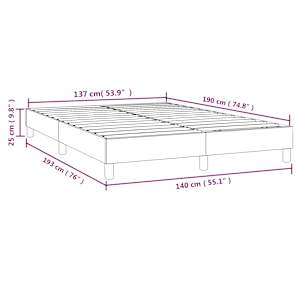 Rám postele s boxspringem černá 140 x 190 cm umělá kůže - obrázek 9
