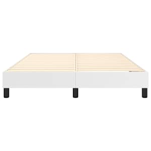 Rám postele s boxspringem bílá 140 x 190 cm umělá kůže - obrázek 5