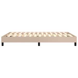 Rám postele s boxspringem cappuccino 140x190 cm umělá kůže - obrázek 6