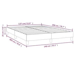 Rám postele s boxspringem černá 140 x 200 cm umělá kůže - obrázek 9