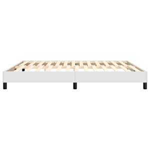 Rám postele s boxspringem bílá 160 x 200 cm umělá kůže - obrázek 6