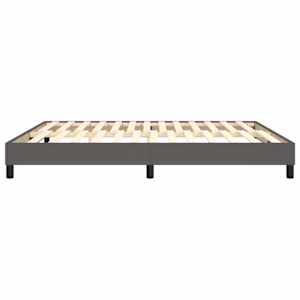 Rám postele s boxspringem šedá 160 x 200 cm umělá kůže - obrázek 6