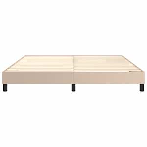 Rám postele s boxspringem cappuccino 160x200 cm umělá kůže - obrázek 5