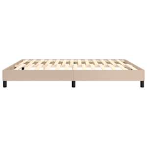 Rám postele s boxspringem cappuccino 160x200 cm umělá kůže - obrázek 6
