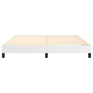 Rám postele s boxspringem bílá 180 x 200 cm umělá kůže - obrázek 5