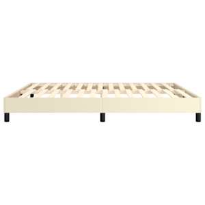 Rám postele s boxspringem krémový 180x200 cm umělá kůže - obrázek 6