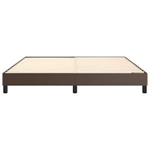 Rám postele s boxspringem hnědá 180 x 200 cm umělá kůže - obrázek 5