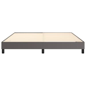 Rám postele s boxspringem šedá 180 x 200 cm umělá kůže - obrázek 5