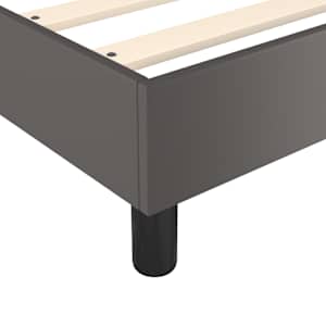 Rám postele s boxspringem šedá 180 x 200 cm umělá kůže - obrázek 7