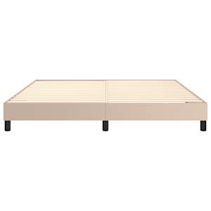 Rám postele s boxspringem cappuccino 180x200 cm umělá kůže - obrázek 5