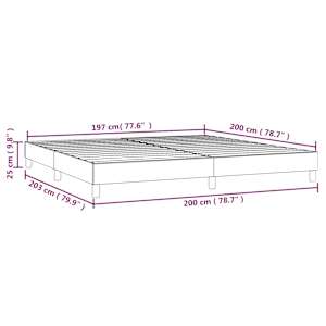 Rám postele s boxspringem bílá 200 x 200 cm umělá kůže - obrázek 9