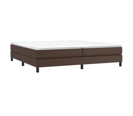 vidaXL Boxspring bed kunstleer bruin 200x200 cm