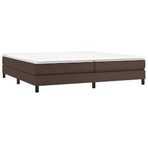 vidaXL Boxspring bed kunstleer bruin 200x200 cm