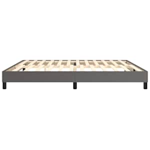 Rám postele s boxspringem šedá 200 x 200 cm umělá kůže - obrázek 6