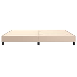 Rám postele s boxspringem cappuccino 200x200 cm umělá kůže - obrázek 5