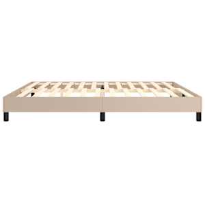 Rám postele s boxspringem cappuccino 200x200 cm umělá kůže - obrázek 6