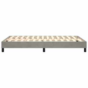Rám postele s boxspringem světle šedá 120 x 200 cm samet - obrázek 6